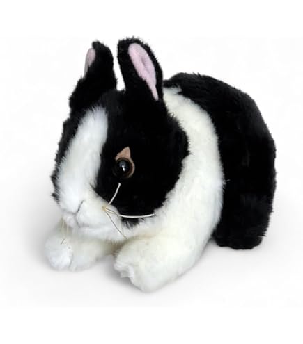 Amazon.com: Wilberry - Minis - Black & White Dutch Rabbit Soft Toy